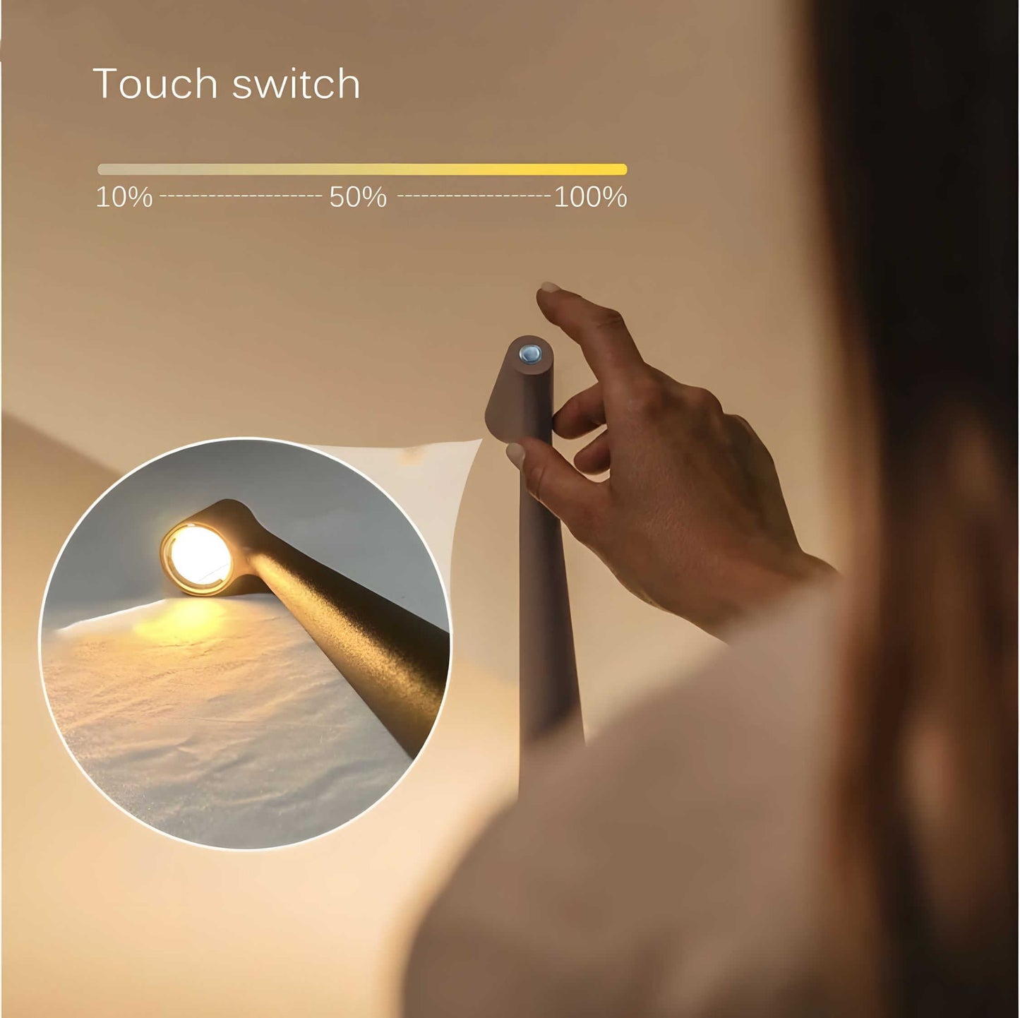 Skorter | LunaSlim Elegant Table Lamp with Wireless Functionality