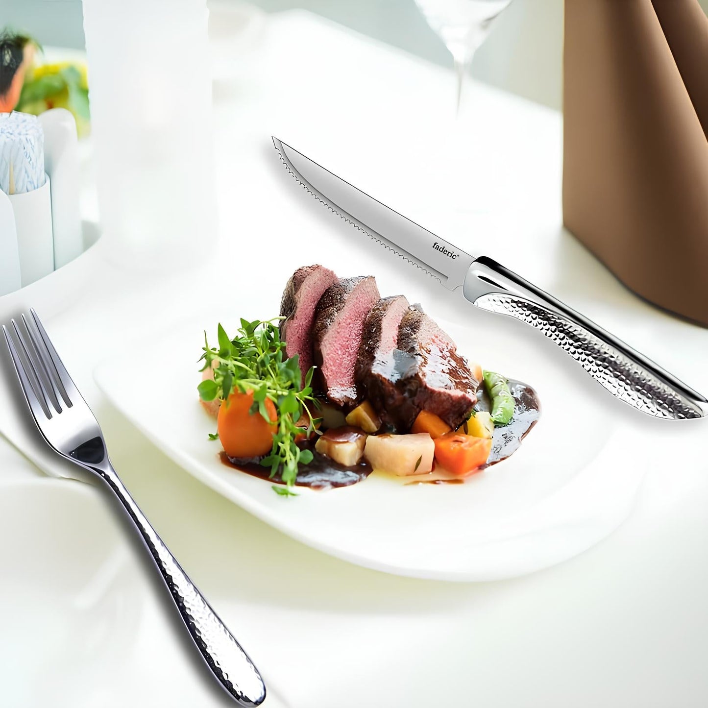 Skorter stainless steel steak set of 6 - The jewelry