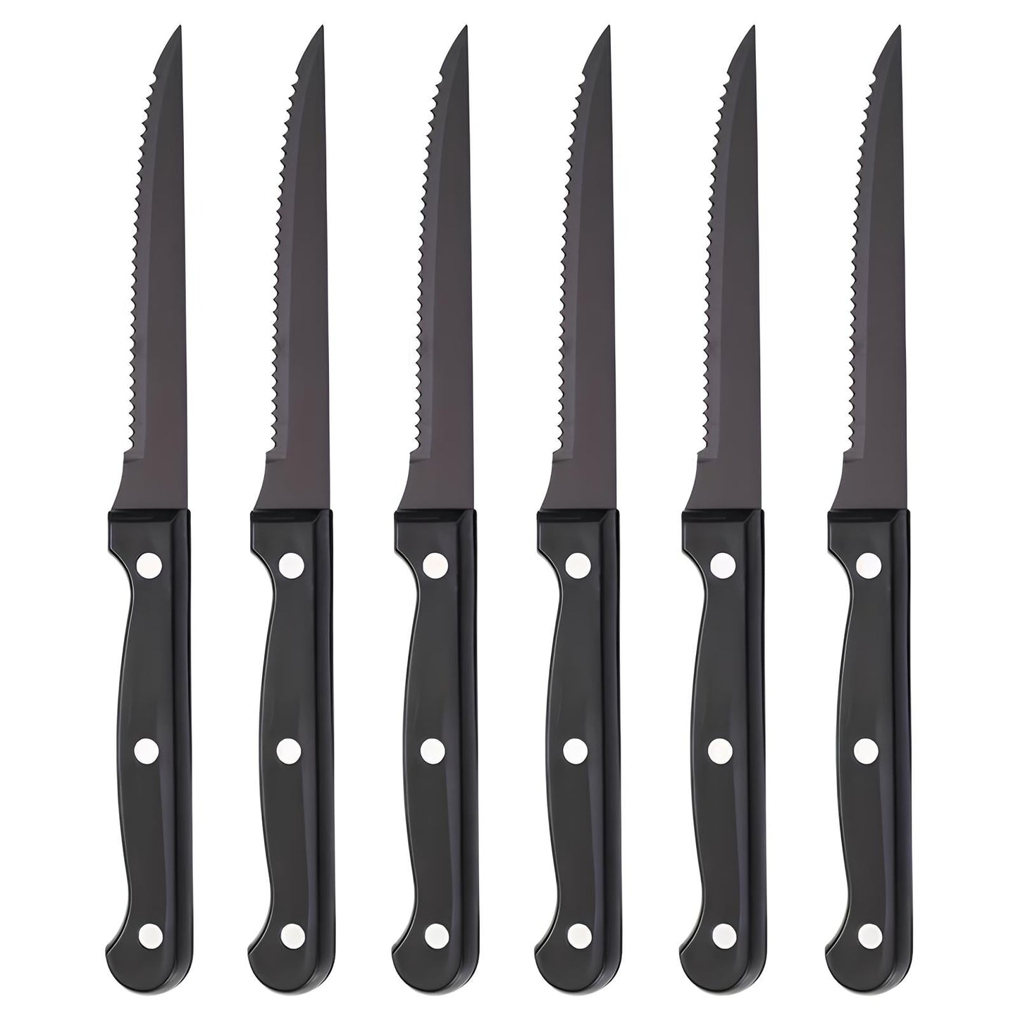 Skorter of 6 Steak Knives in Stainless Steel
