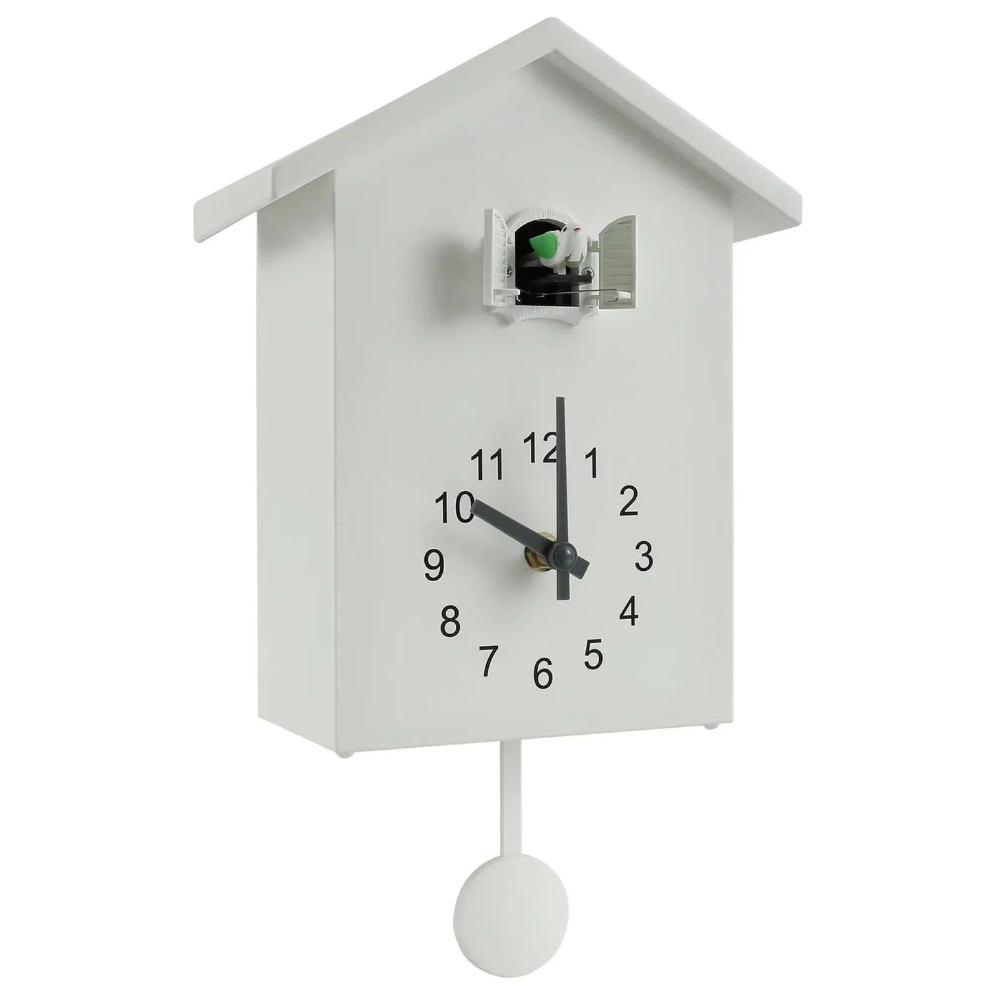 Skorter | Cuckoo Clock Cuckoo Sound Clock with Pendulum Delicate Cuckoo Clock Bird Battery Operated Cuckoo Wall Clock for Living Room Decor