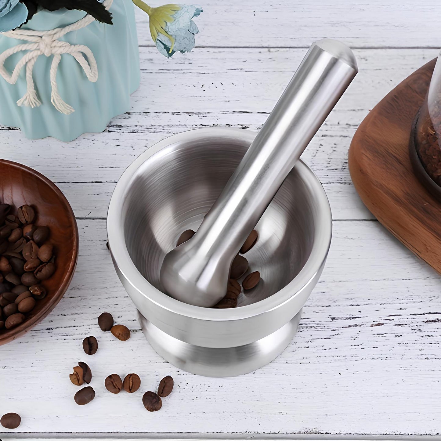 Skorter and a stainless steel rod