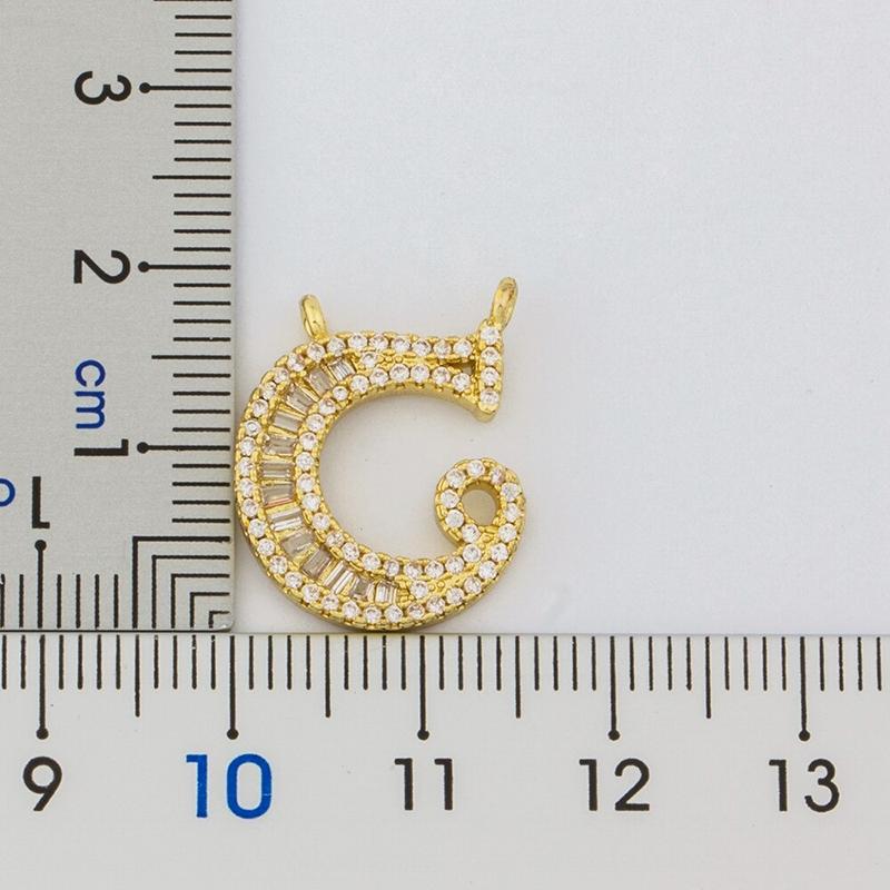 Skorter | Customized Zircon Filled A-Z Initial Letter Necklace