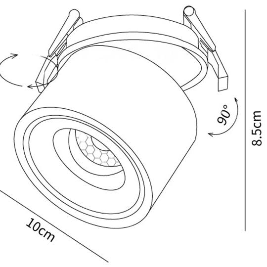 Skorter | Built-in Cylindrical Led Downlight