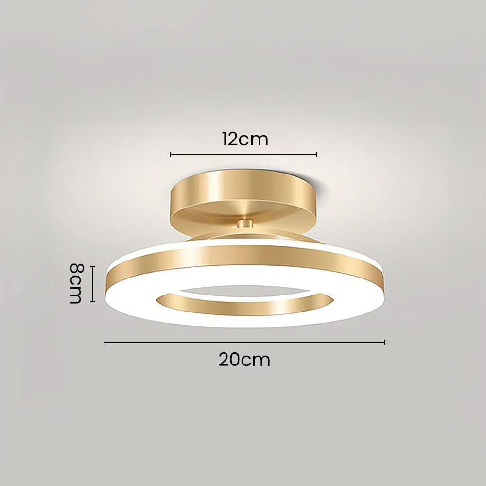 Skorter | ZAYNO Black LED Ceiling Light – Modern Flush Mount