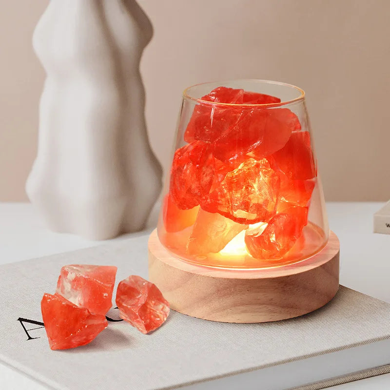 Skorter | Himalaya Salt Lamp - Crystal Night Light & Essential Oil Diffuser