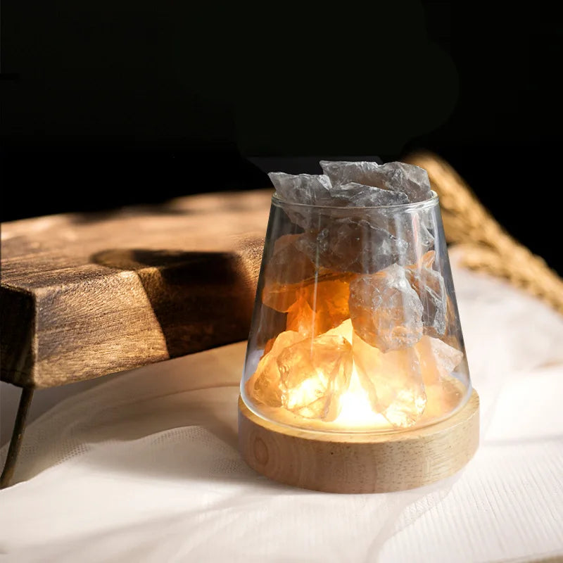 Skorter | Himalaya Salt Lamp - Crystal Night Light & Essential Oil Diffuser