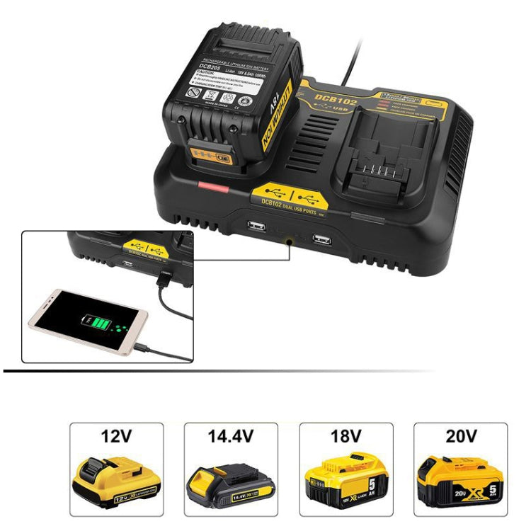 Skorter | 10.8V-20V Power Tool Battery Charger(EU Plug)