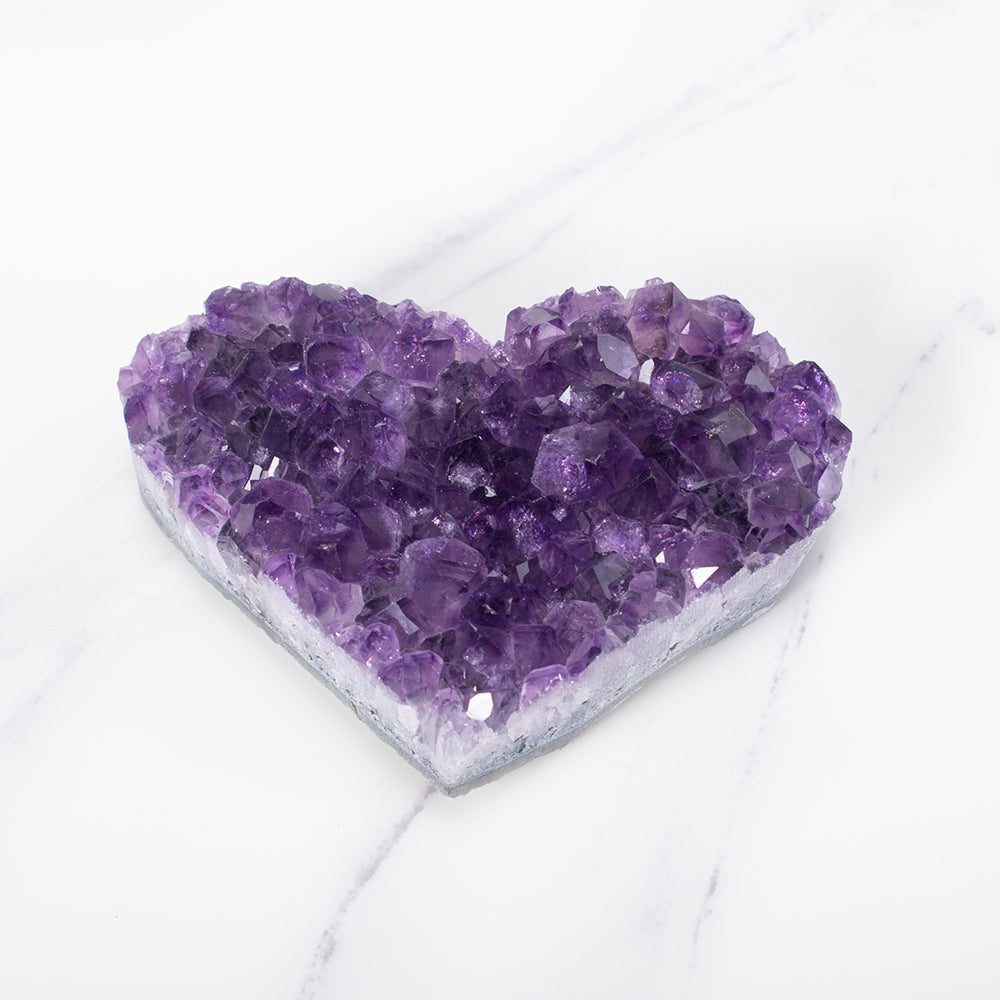 Skorter | Amethyst Cluster Heart