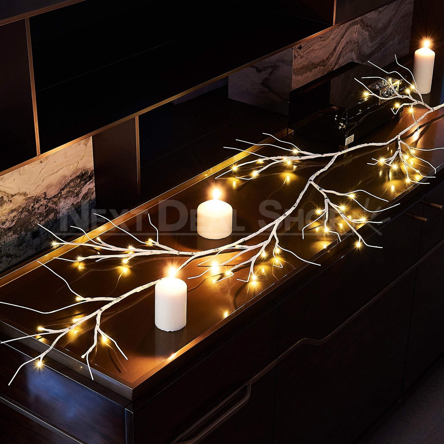 Skorter | Decorative LED Birch Garland Lights