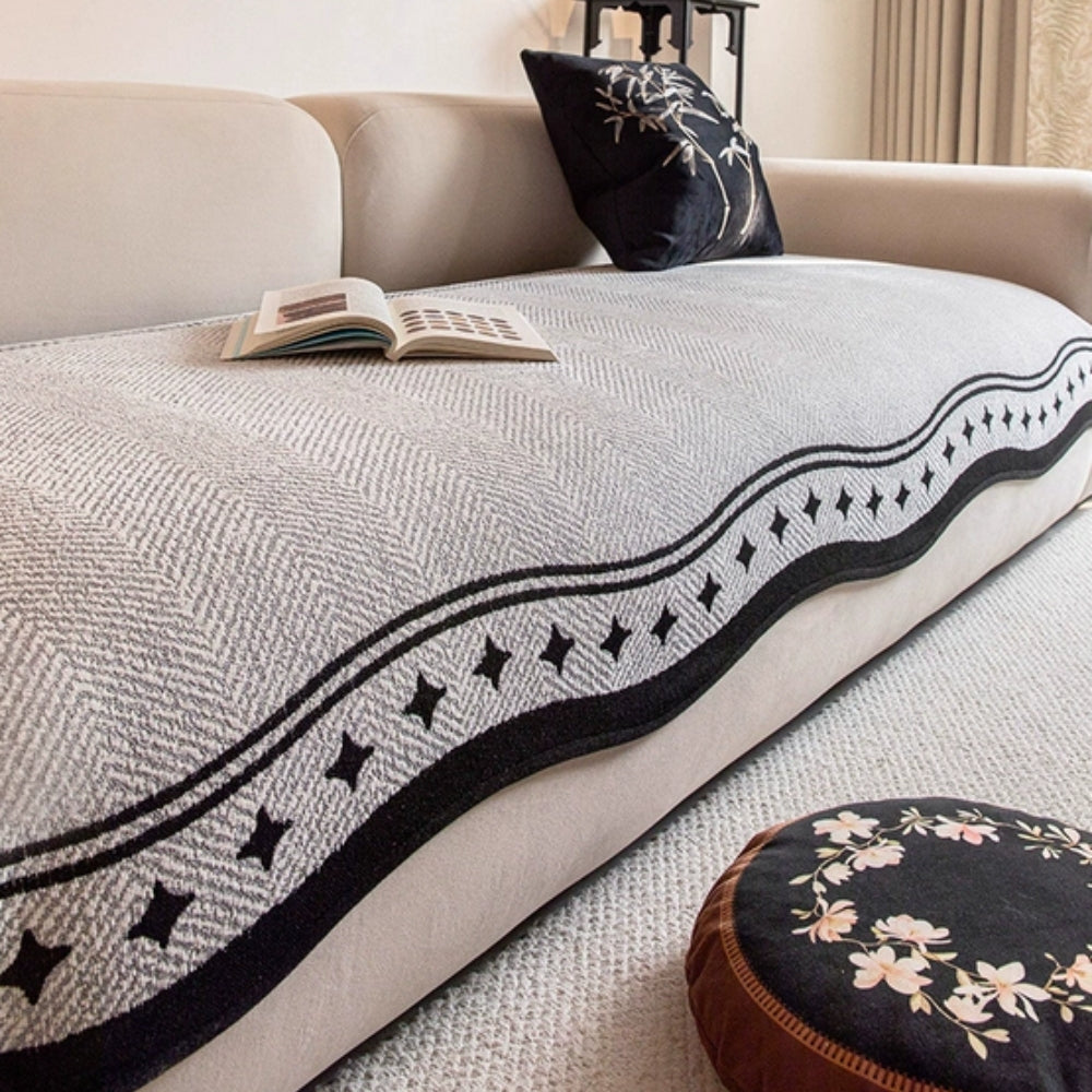 Skorter | Modern Wave Anti-Slip Sofa Cover