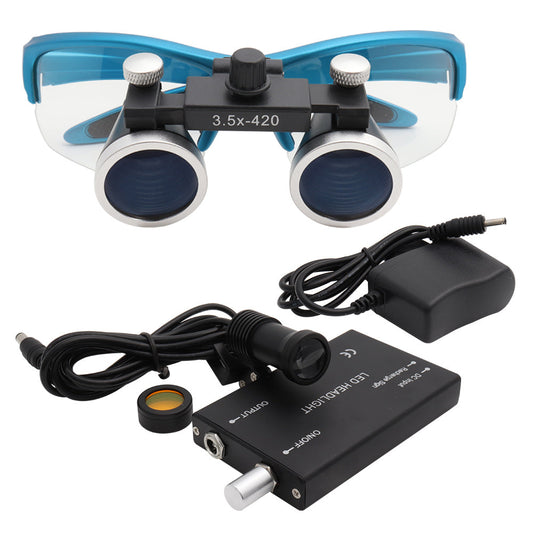 Skorter | Dental Loupes Magnifier with & LED Headlight for Precision Work