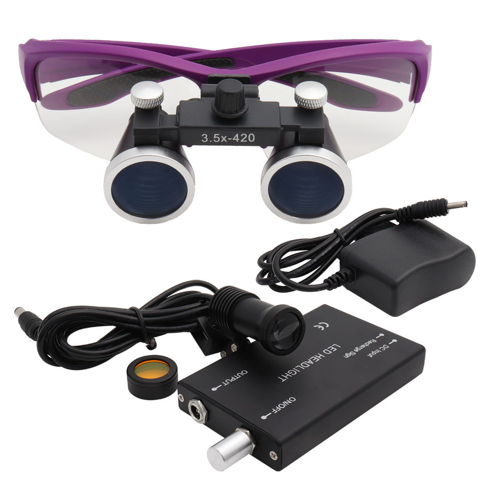 Skorter | Dental Loupes Magnifier with & LED Headlight for Precision Work