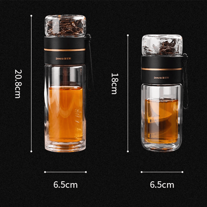 Skorter tea infuser in crystal clear glass