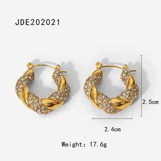 Skorter | 18K gold-plated hoops