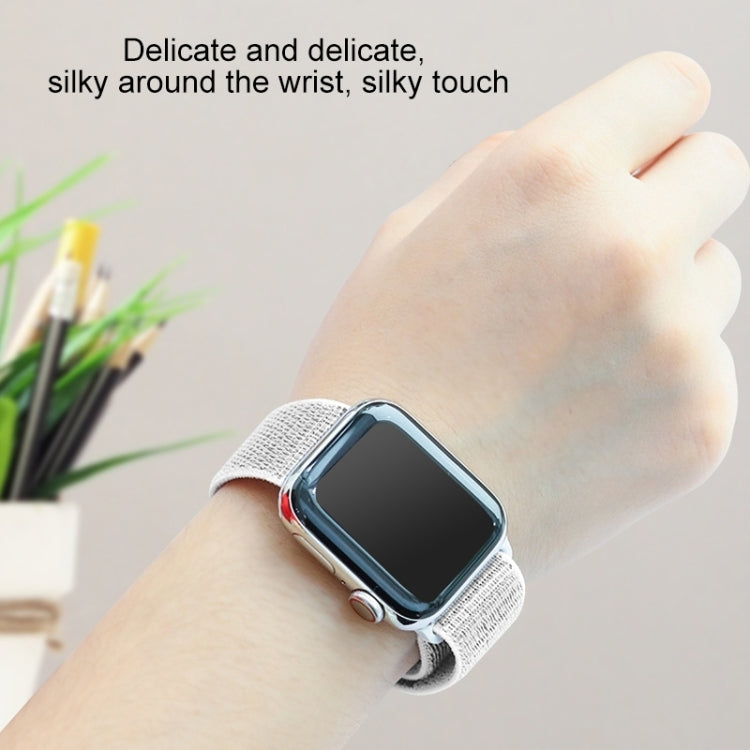 Skorter | For Apple Watch Apple Watch Ultra 49mm & Watch Ultra 2 49mm / Series 9 & 8 & 7 45mm / SE 3 & SE 2 & 6 & SE & 5 & 4 44mm / 3 & 2 & 1 42mm Mutural Nylon Watch Band (White)