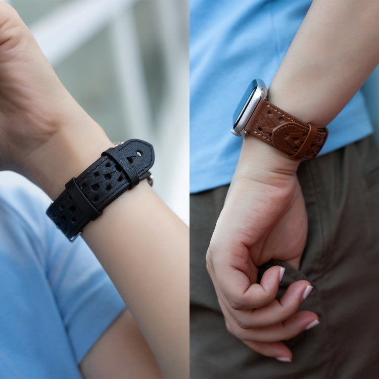 Skorter | Genuine Leather Braided Bracelet for Apple Watch Ultra 49mm & Watch Ultra 2 49mm / Series 9 & 8 & 7 45mm / SE 3 & SE 2 & 6 & SE & 5 & 4 44mm / 3 & 2 & 1 42mm (Purple)