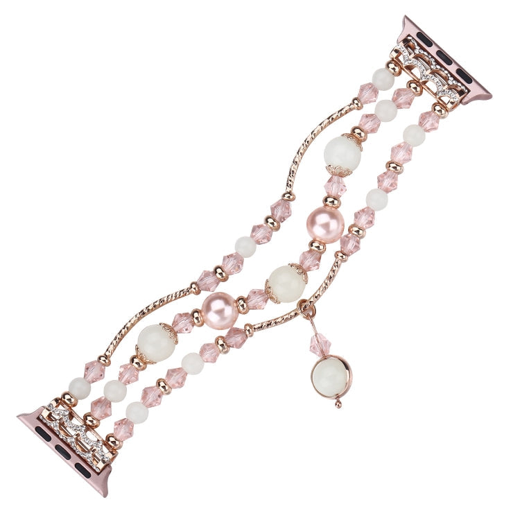 Skorter | For Apple Watch 5 & 4 40mm / 3 & 2 & 1 38mm Glowing Agate Watch Band (Rose Gold)