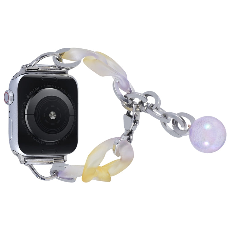 Skorter | For Apple Watch SE 2023 40mm Gradient Resin Chain Bracelet (Purple)
