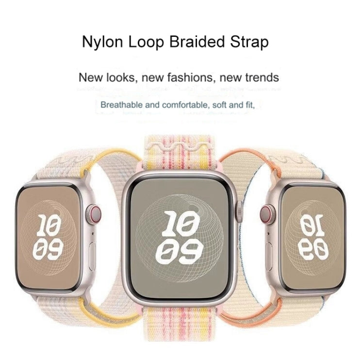 Skorter | For Apple Watch SE 2023 44 mm Loop Nylon Watch Band (Milk White)