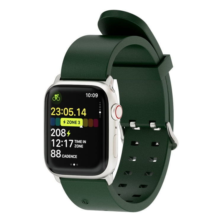 Skorter | For Apple Watch SE 2023 44mm Bright Colorful Light Silicone Strap (Green)