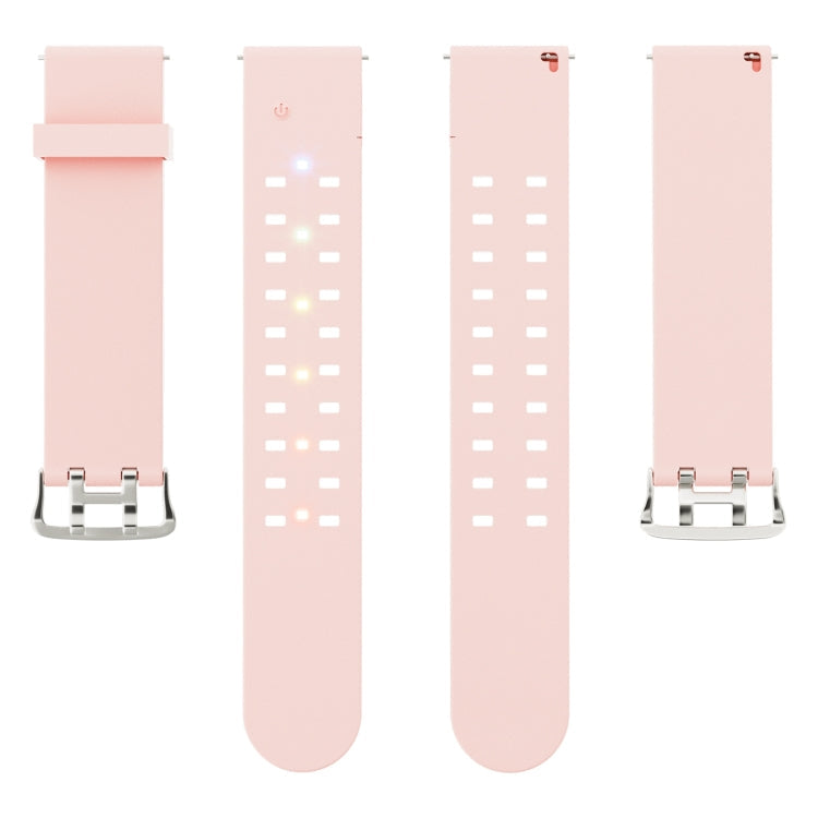 Skorter | For Apple Watch SE 2023 44mm Bright Colorful Light Silicone Band (Pink)