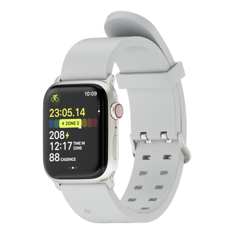 Skorter | For Apple Watch SE 2023 44mm Bright Colored Light Silicone Band (Light Gray)