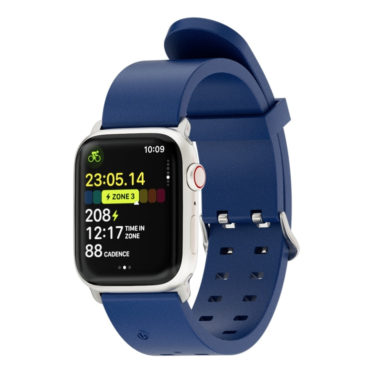 Skorter | For Apple Watch SE 2023 44mm Bright Colorful Light Silicone Watch Band (Blue)