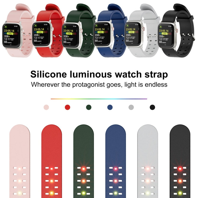 Skorter | For Apple Watch SE 2023 44mm Bright Colored Light Silicone Band (Light Gray)