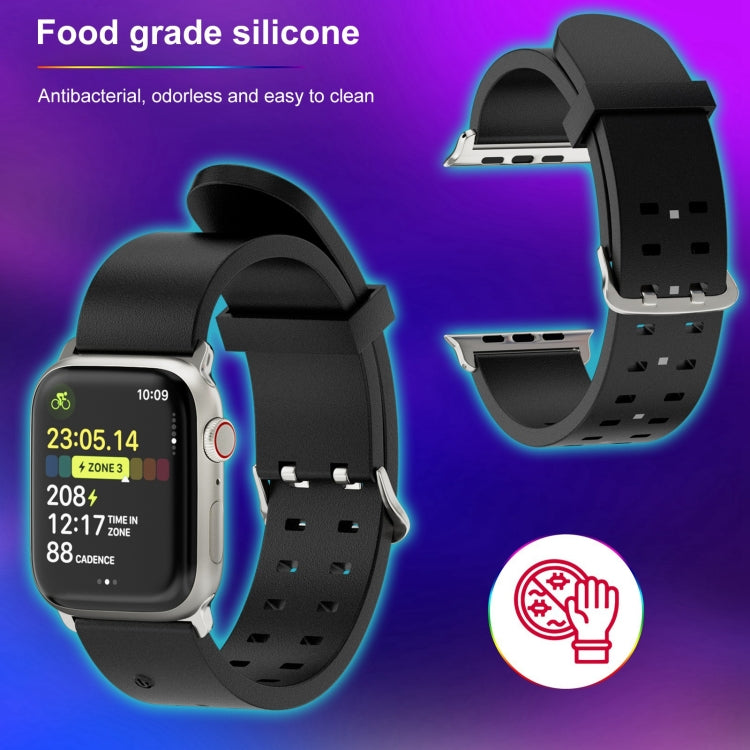 Skorter | For Apple Watch SE 2023 44mm Bright Colored Light Silicone Band (Light Gray)
