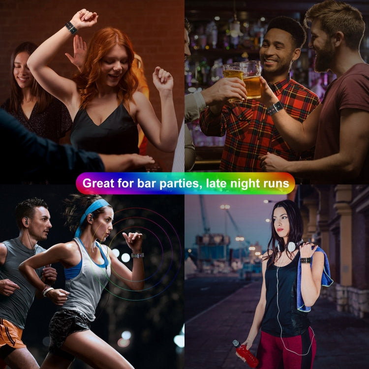 Skorter | For Apple Watch 42mm Bright Colorful Light Silicone Strap (Red)