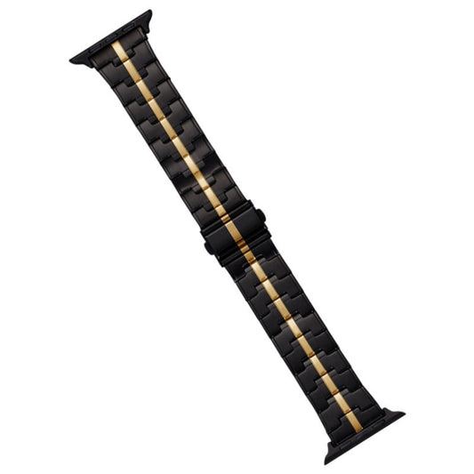 Skorter | For Apple Watch SE 2023 40mm Stainless Steel Strap (Black Gold)