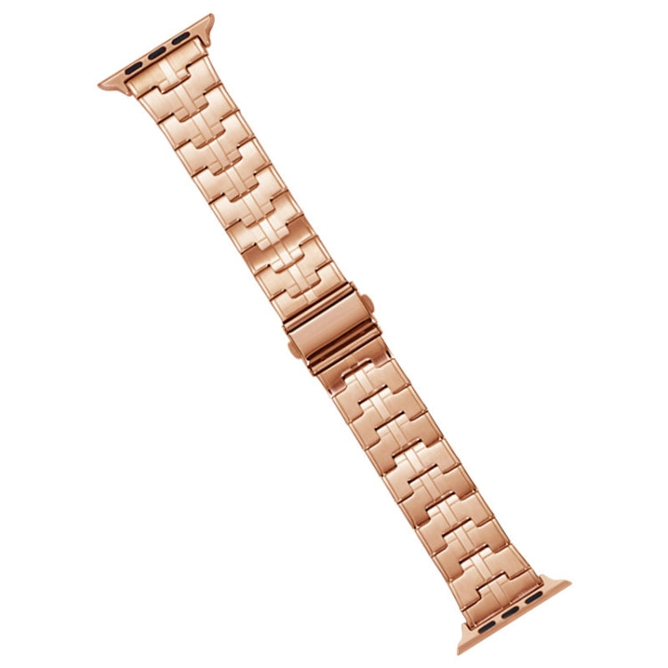 Skorter | For Apple Watch SE 2023 40mm Stainless Steel Bracelet (Rose Gold)