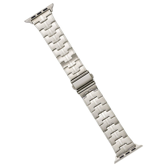Skorter | For Apple Watch SE 2023 40mm Stainless Steel Watch Band (Starlight)