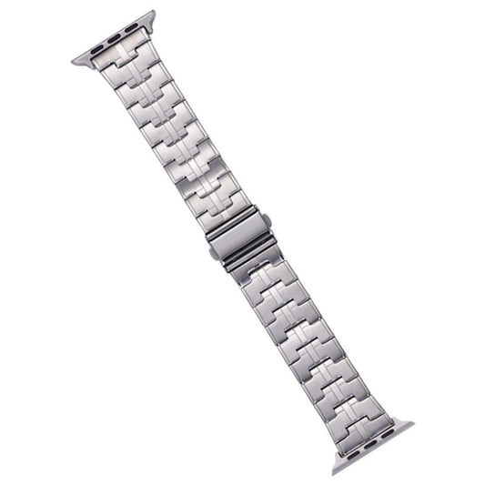Skorter | For Apple Watch SE 2023 40mm Stainless Steel Band (Silver)