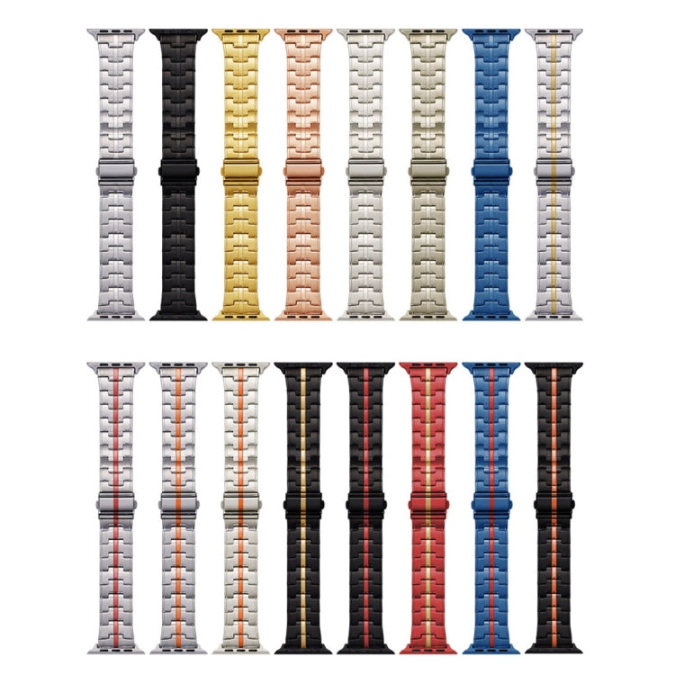 Skorter | For Apple Watch SE 2023 40mm Stainless Steel Band (Red Yellow)