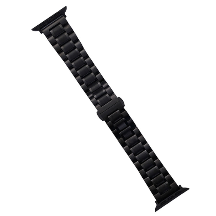 Skorter | For Apple Watch SE 2023 44mm Five-Bead Stainless Steel Band (Black)