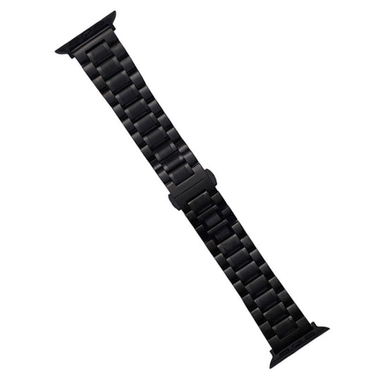 Skorter | For Apple Watch SE 2023 44mm Five-Bead Stainless Steel Band (Black)