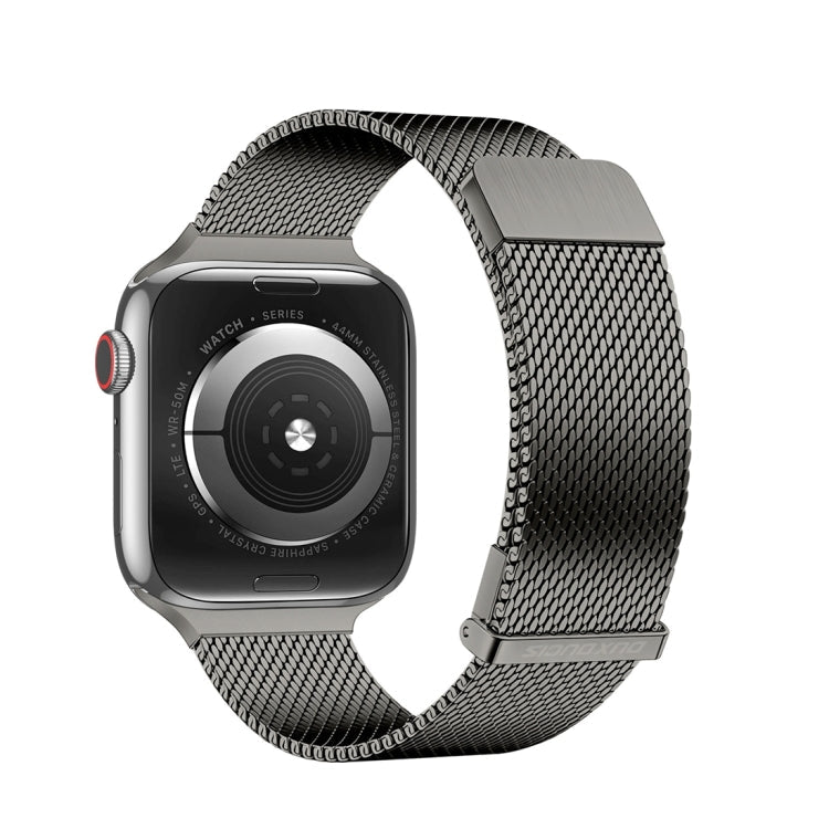 Skorter | For Apple Watch SE 2023 44mm DUX DUCIS Milanese Pro Series Stainless Steel Bracelet (Graphite)
