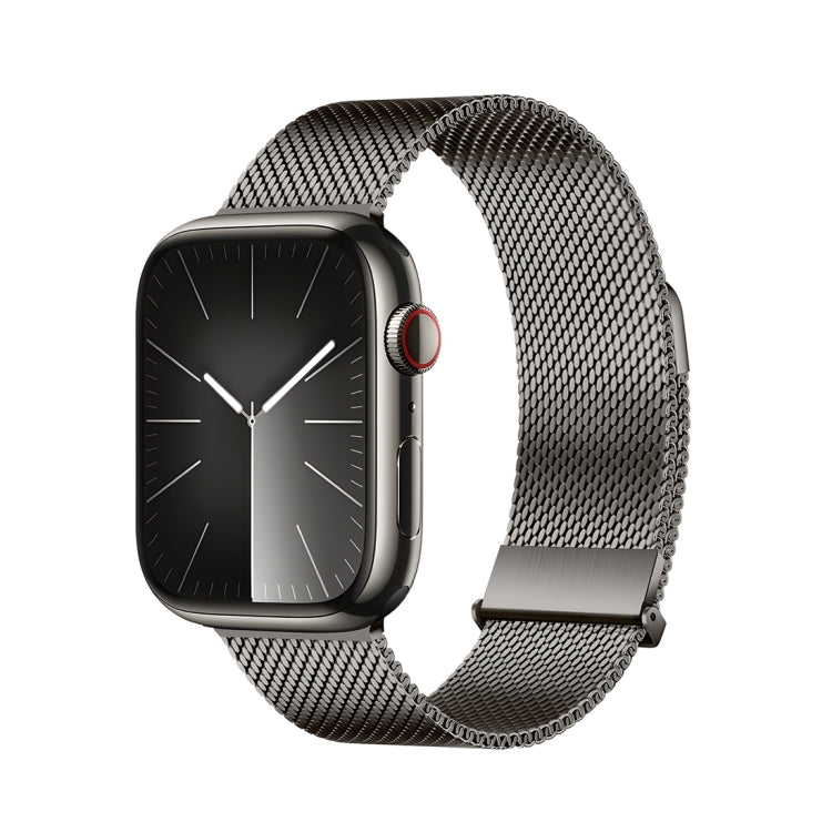 Skorter | For Apple Watch SE 2022 44mm DUX DUCIS Milanese Pro Series Stainless Steel Band (Graphite)
