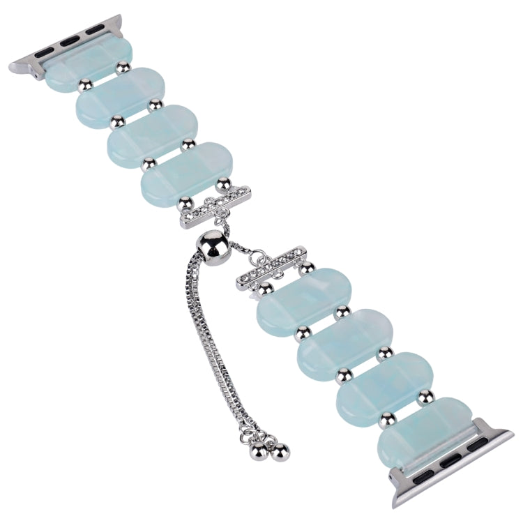 Skorter | For Apple Watch SE 2023 40mm Resin Extendable Chain Watch Strap (Ice Blue)