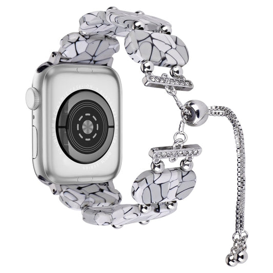 Skorter | For Apple Watch SE 2023 40mm Resin Retractable Chain Watch Band (Cracks)