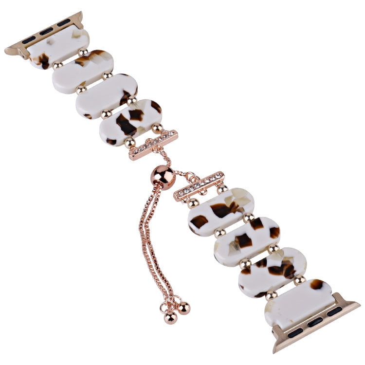Skorter | For Apple Watch SE 2023 40mm Resin expandable chain watch band (Nougat)