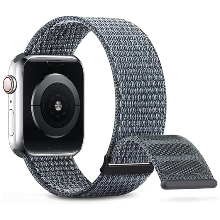 Skorter | For Apple Watch SE 2023 44mm Dual Hook and Loop Nylon Watch Band (Gray)