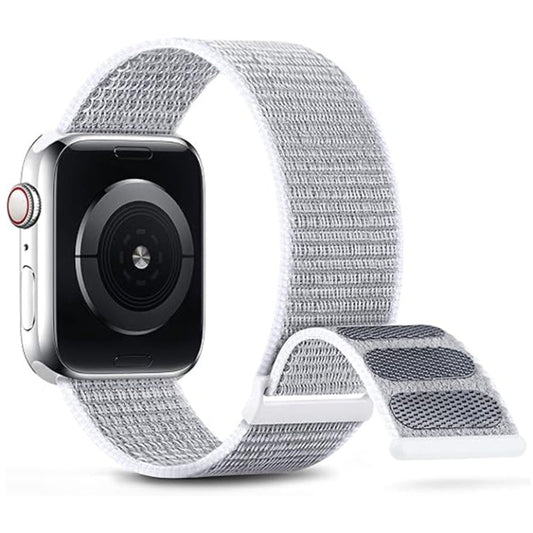 Skorter | For Apple Watch SE 2023 44mm Dual Hook and Loop Nylon Watchband (Shell)