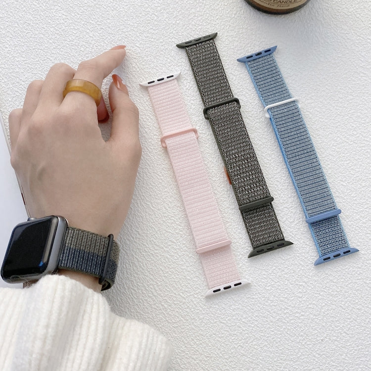 Skorter | For Apple Watch Ultra 2 49mm Double Hook and Loop Nylon Watch Strap (Silt)