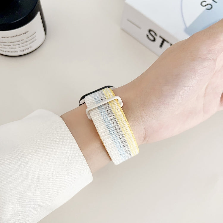 Skorter | For Apple Watch Ultra 2 49mm Double Hook and Loop Nylon Watch Strap (Silt)