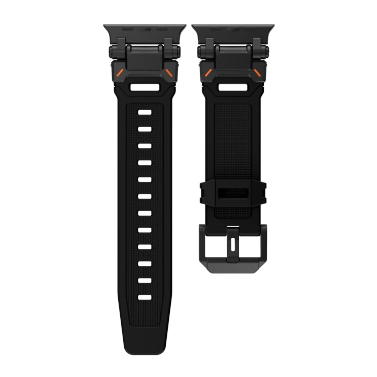 Skorter | For Apple Watch SE 2023 44mm Explorer TPU Watch Strap (Black Black)