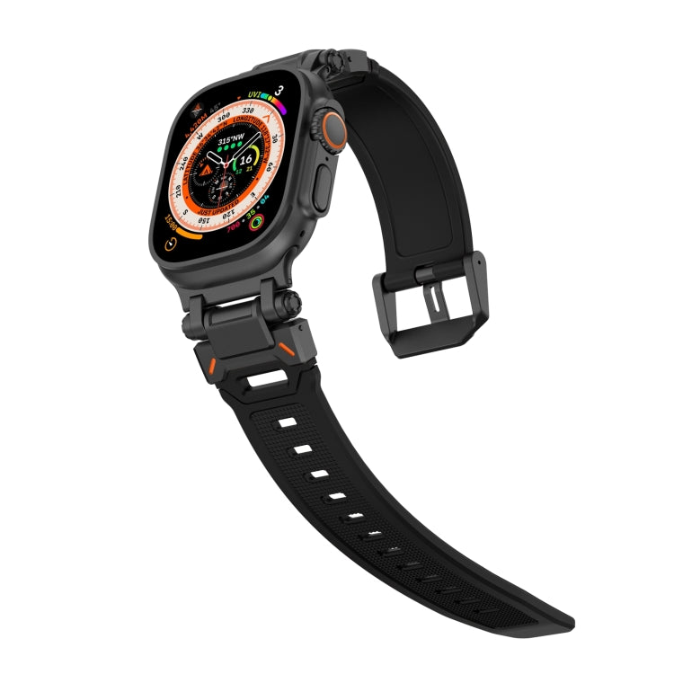 Skorter | For Apple Watch SE 2023 44mm Explorer TPU Watch Strap (Black Black)