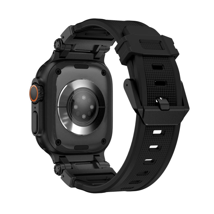 Skorter | For Apple Watch SE 2023 44mm Explorer TPU Watch Strap (Black Black)