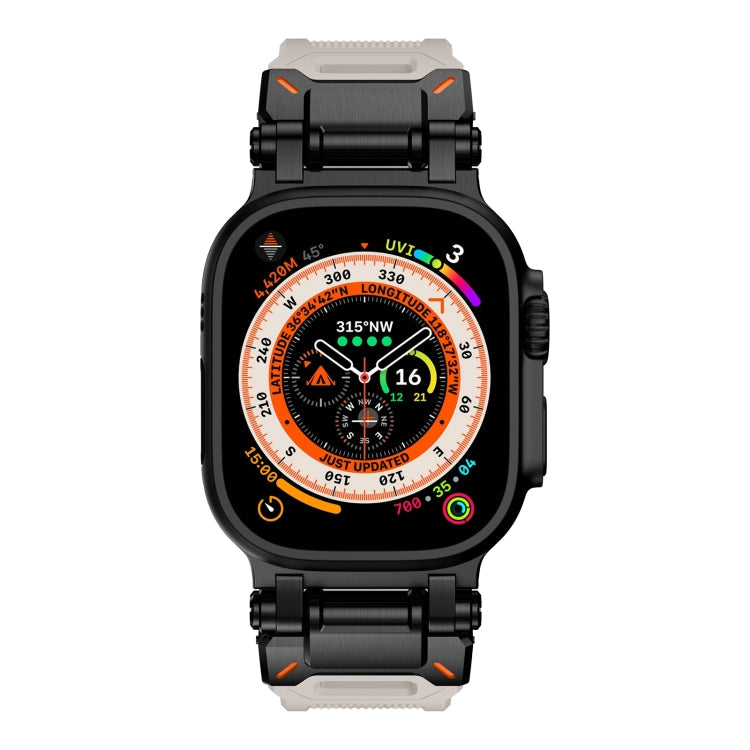 Skorter | For Apple Watch SE 2023 44mm Explorer TPU Watch Band (Black Star Light)